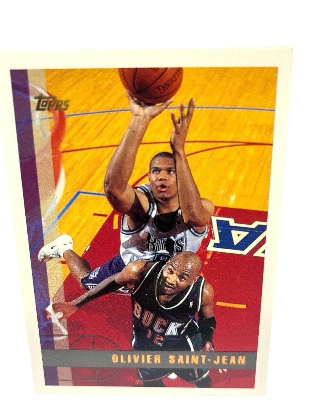 1997 Topps Olivier Saint-Jean Sacramento Kings Basketball Trading Card #188 S296